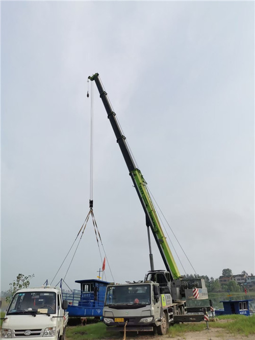 永顺县桥梁建设吊装案例